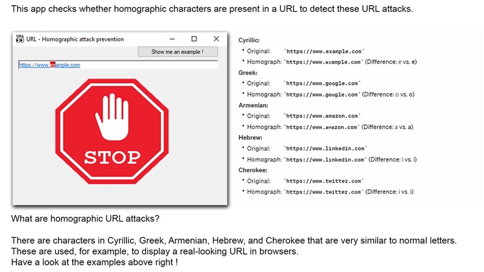 URL Homographic Check